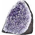 FZBHRO Natural Amethyst Cluster Geode Large Healing Crystal Stone Collection Mineral Specimen Home Office Decor Meditation Gifts 0.6-0.8 Pound