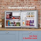 Russell Hobbs 43L Table Top Fridge Silver Reversible Door view 4