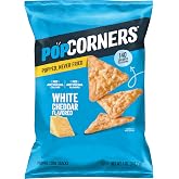 PopCorners Popped Corn Snack Chips, White Cheddar, 5 Oz
