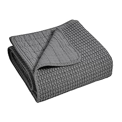 Levtex Home - Mills Waffle - Throw - Charcoal