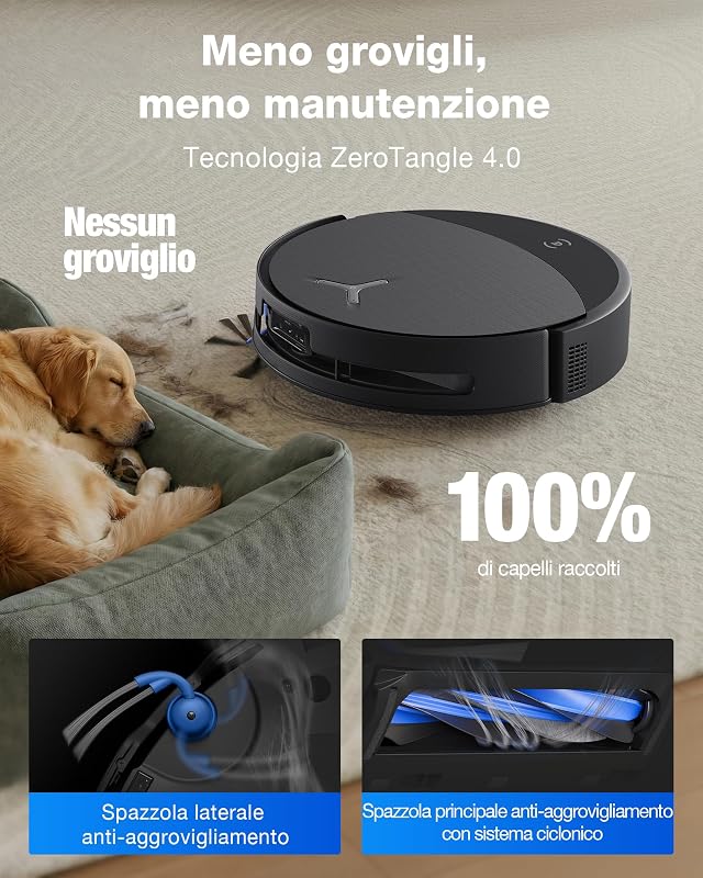 T90 PRO OMNI Robot Aspirapolvere Lavapavimenti OZMO ROLLER 30000Pa