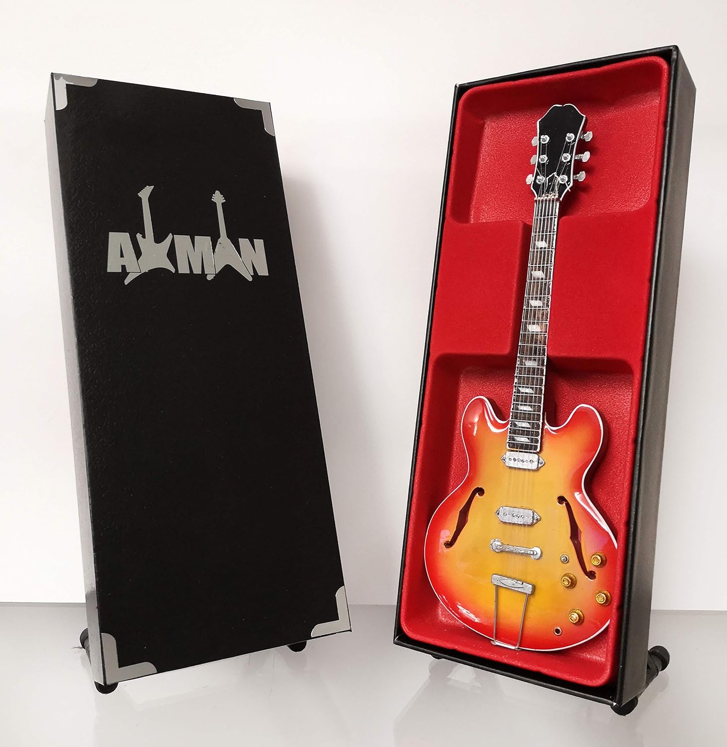 Paul Weller Miniature Guitar Replica, Music Gifts, Handmade Ornamental 1/4 Scale, Includes a Display Box