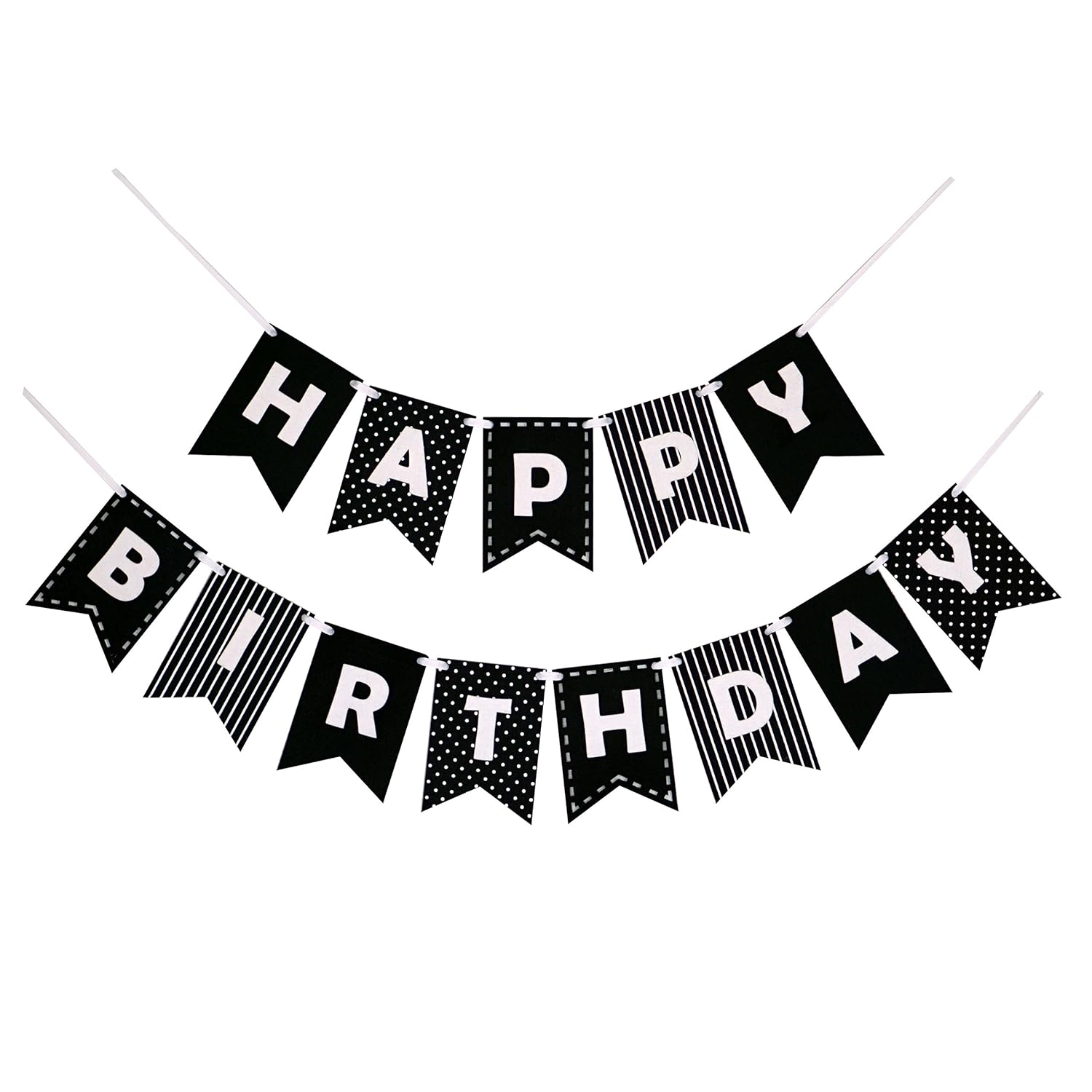 Decomod Happy Birthday Banner Bunting Laser Cut Felt 60 Inches