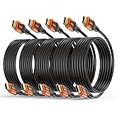 MOSIMLI 4K HDMI 2.0 Cable 10FT 5-Pack, High Speed 18Gbps HDMI Cord, Support 4K@60Hz & 2K@240Hz, HDR10, 3D, ARC, Dolby, DTS, H
