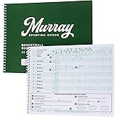 Murray Sporting Goods Classic Basketball Scorebook - 35 Games Green Score Keeper Book | Stat Tracker Scoresbook for Youth Basketball