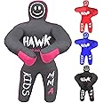 Hawk Sports Kids Grappling Dummy for Fitness & Training, Pose, Strike & Throw Wrestling Dummy for Kids, 3 ft. Punching Dummy for MMA, Jiu-Jitsu, Judo, Karate & Wrestling Practice & Sparring