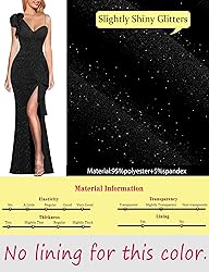 VFSHOW Womens Elegant Ruffle One Shoulder Beaded