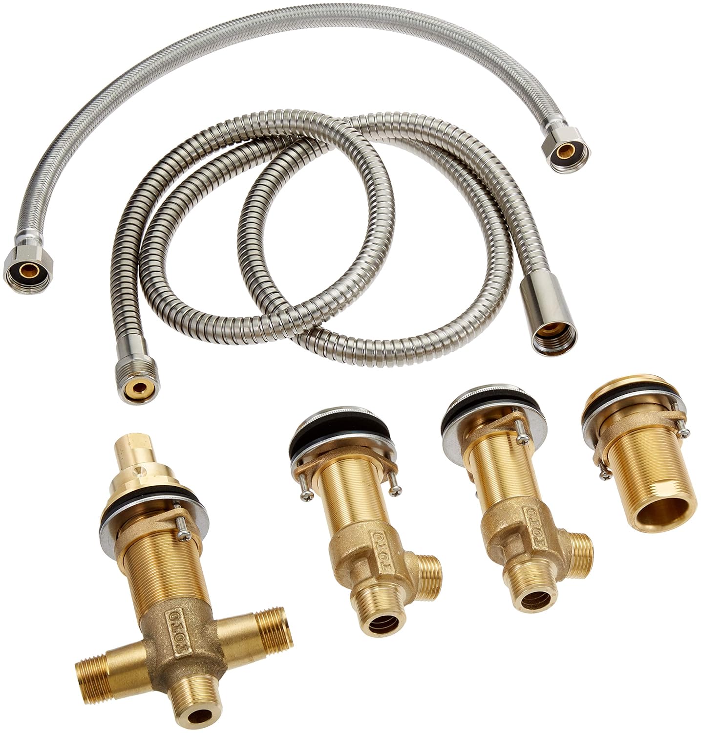 Amazon Com Toto Brushed Nickel Tbn01202u Bn Four Hole Roman