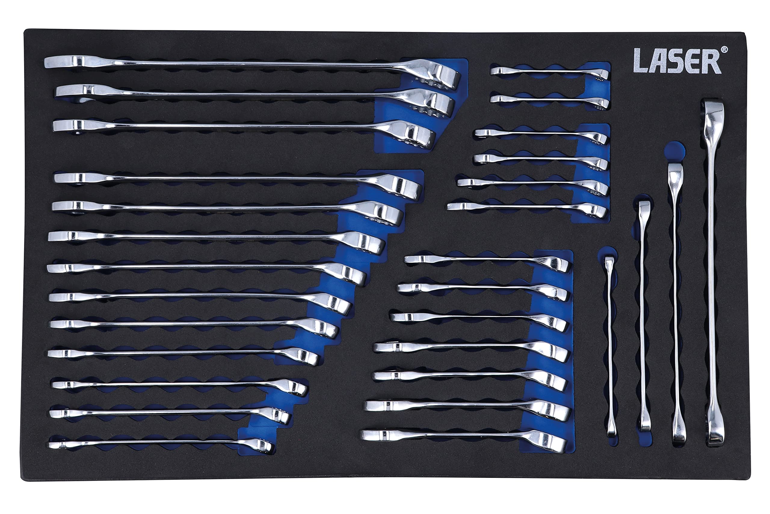 Laser 8481 Metric/Stubby/Star Spanner Set 30pc