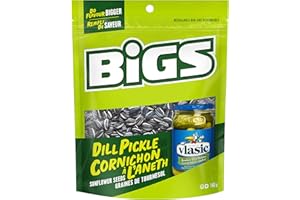 Bigs Sunflower Seeds Dill Pickle Flavour - 24x140g Bags, 24 Count