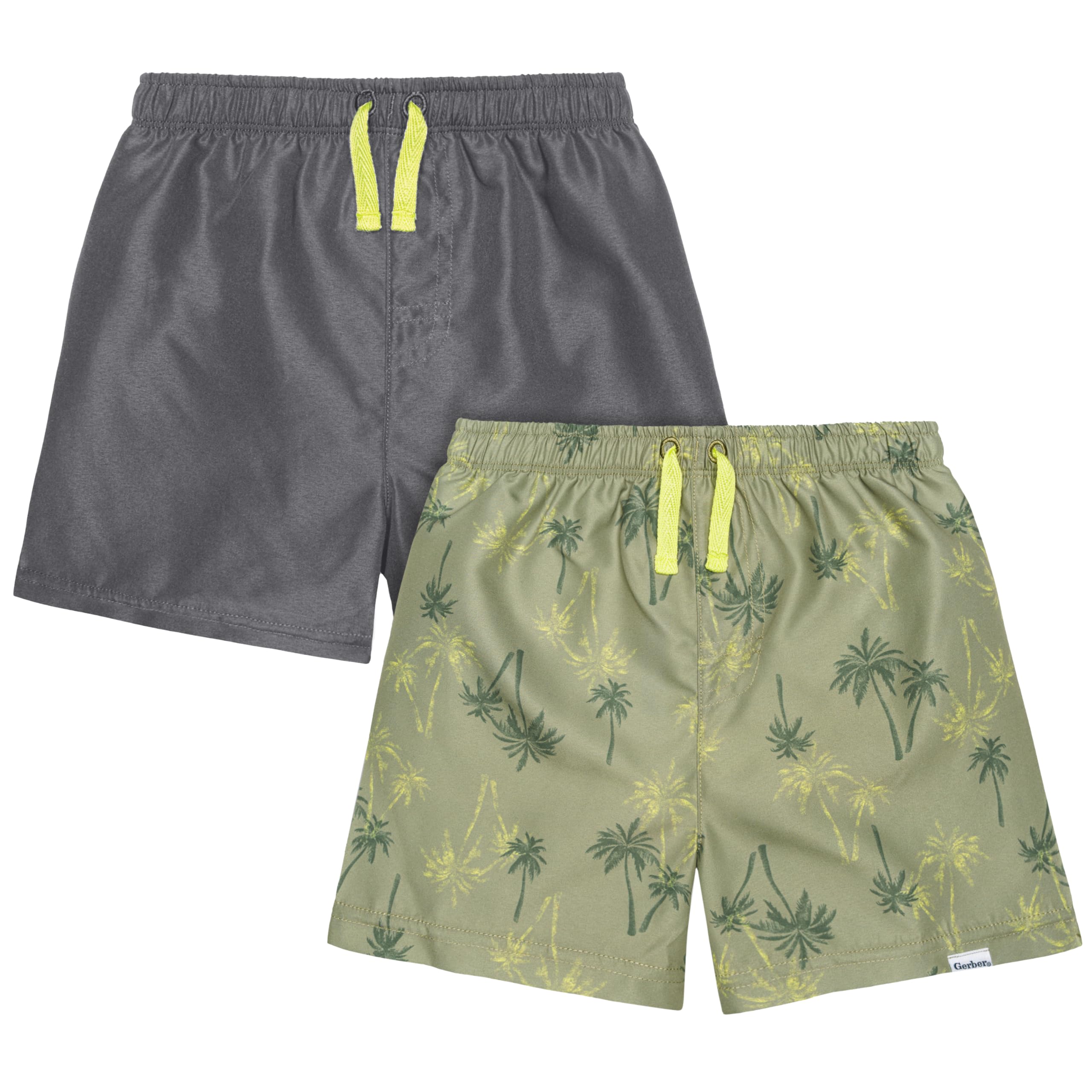 Photo 1 of Gerber Baby Boys' Swim Trunks, Palm Tree, 18 Months