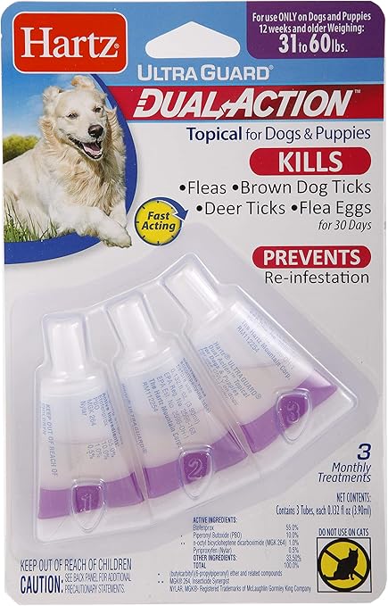 3 monthly flea and tick treatment for dogs