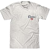 Tee Luv Men's Coors Banquet Beer Front and Back Faded Graphic T-Shirt