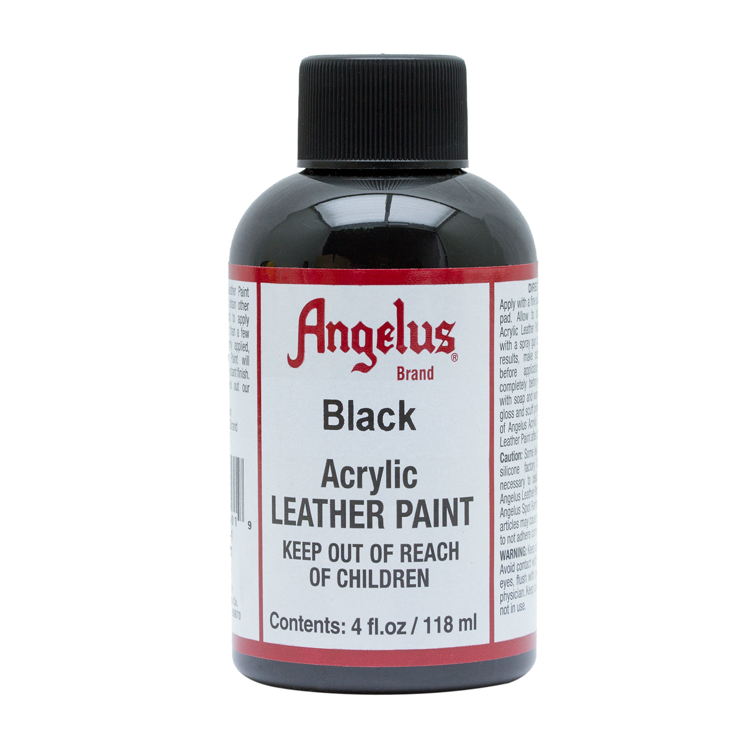 Angelus Leather Paint 4 Oz Black 600185098474 eBay