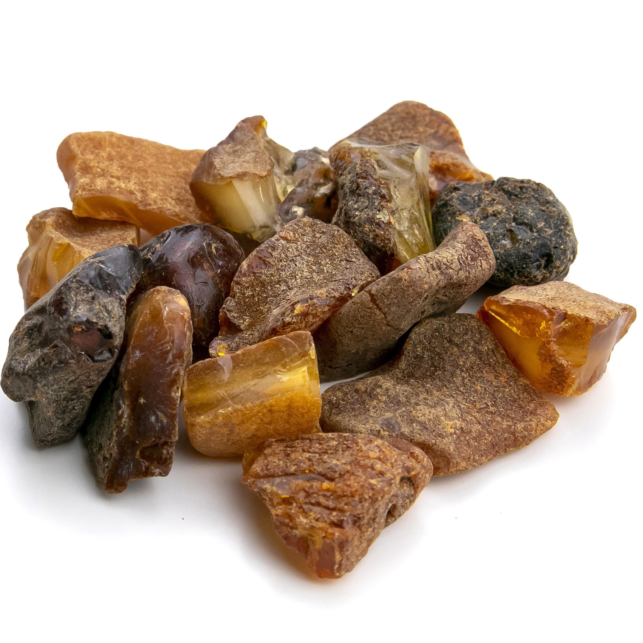 Raw Amber Stones – Natural Baltic Resin Unpolished Loose Stone Crystal Ambar Piedra for Crafting Jewelry Making and Beads Polishing Mix Color - Amber Culture