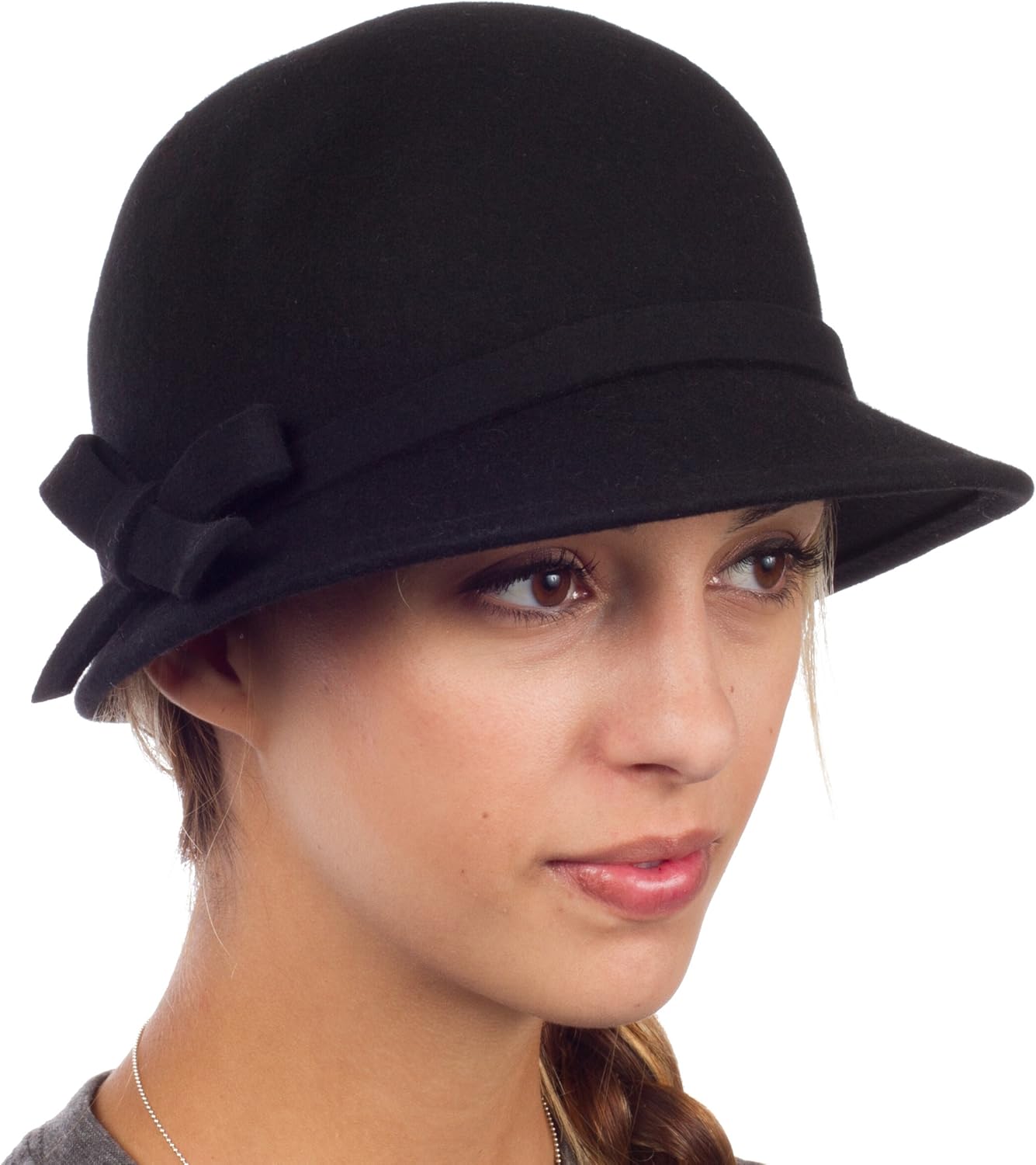 bow cloche hat