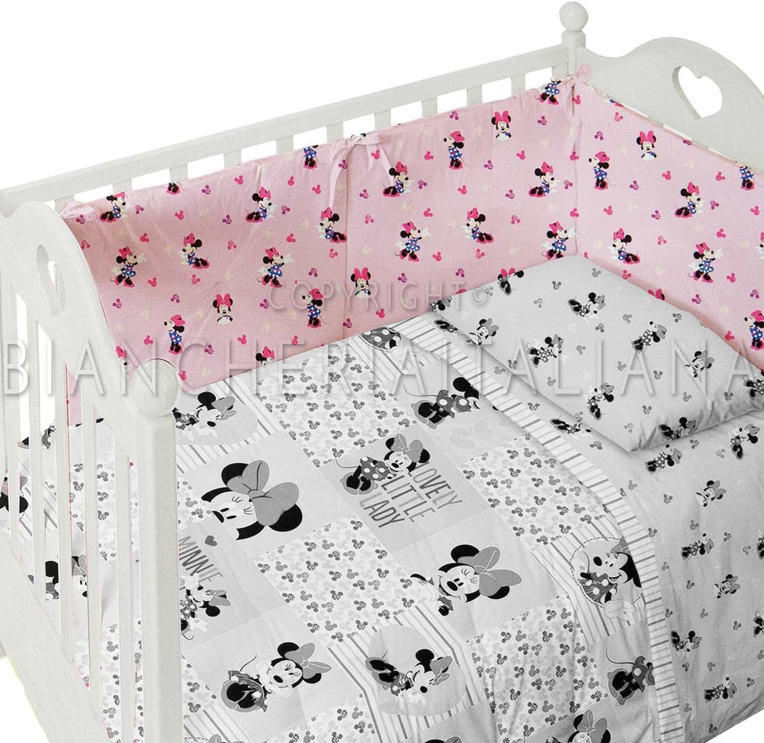 Caleffi Disney Cot Bumper "Cot Minnie Fantasy