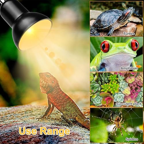 Dallfoll Reptile Heat Lamps, Turtle Lamp UVA/UVB Turtle Aquarium