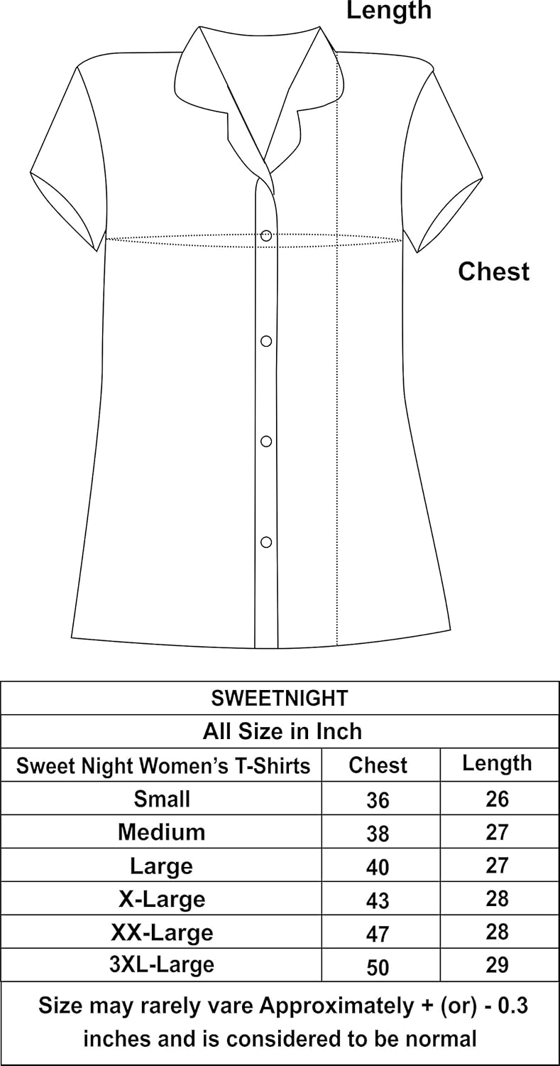 sweetnight women's cotton heart printed half sleeve night suit (snns924-$p)