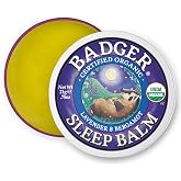 Badger Organic Sleep Balm, Lavender &amp; Bergamot, .75 oz Tin | Relaxing Calming Balm for Adults &amp; Kids, Natural Sleep Support, Aromatherapy, Essential oil sleep aid, Calming aromatherapy