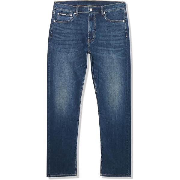 Kenneth Cole New York Herren Jeans, Straight Fit, Mit Reißverschluss Und Gürtelschlaufen – Bequemer Alltagsschnitt