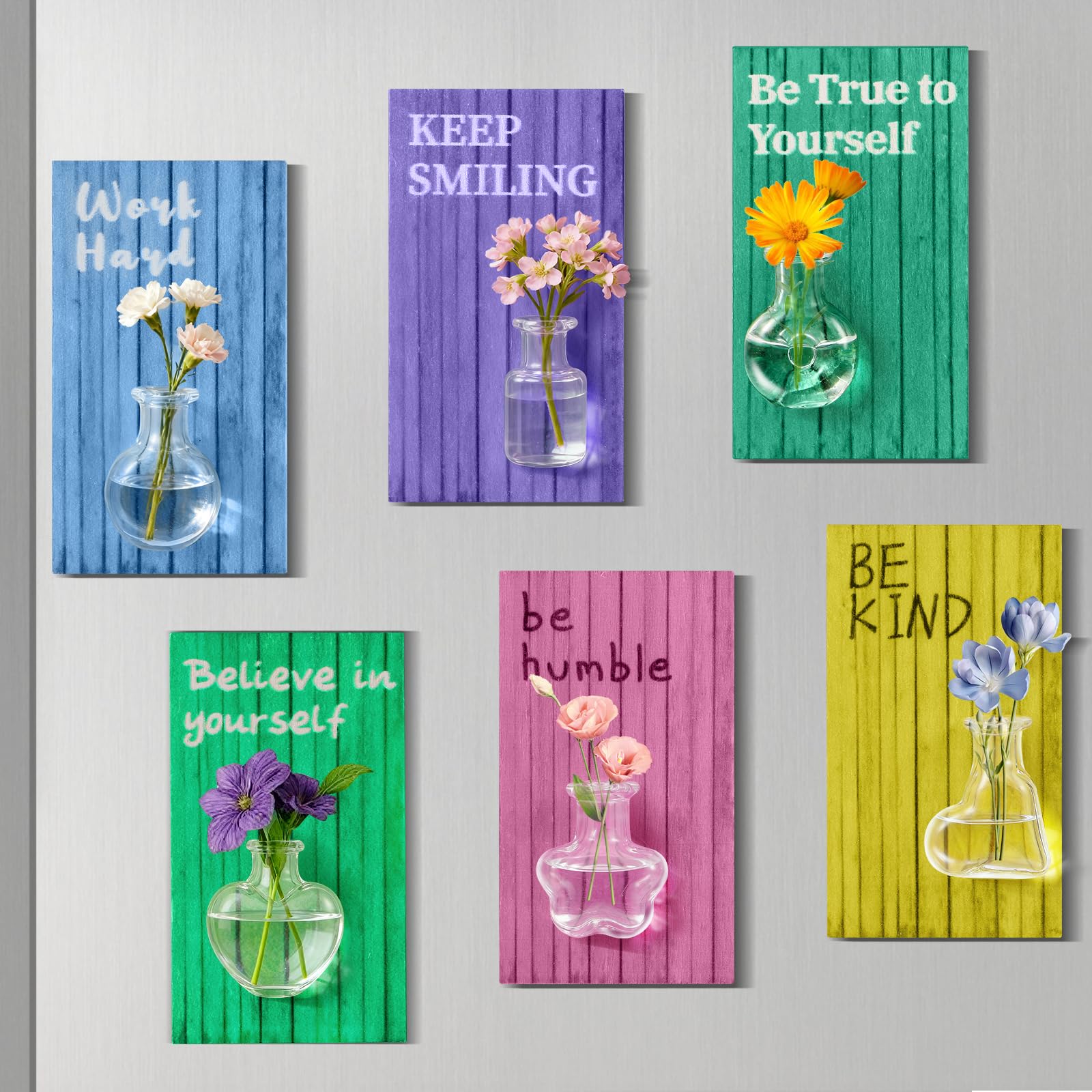 Photo 1 of 10 Pack Cute Mini Vase Magnets for Fridge, Inspirational Flower Pot Magnets for Fridge, Tiny 3D Vase Fridge Magnets for Kitchen Refrigerator Office Locker Decorations