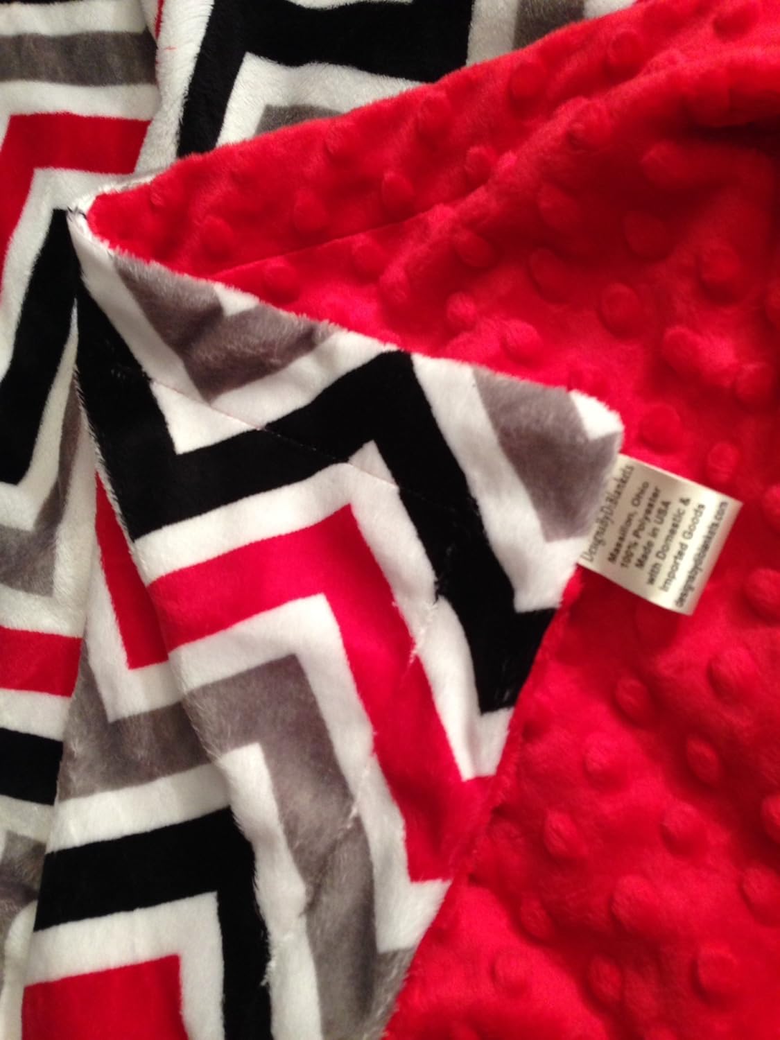 red minky blanket