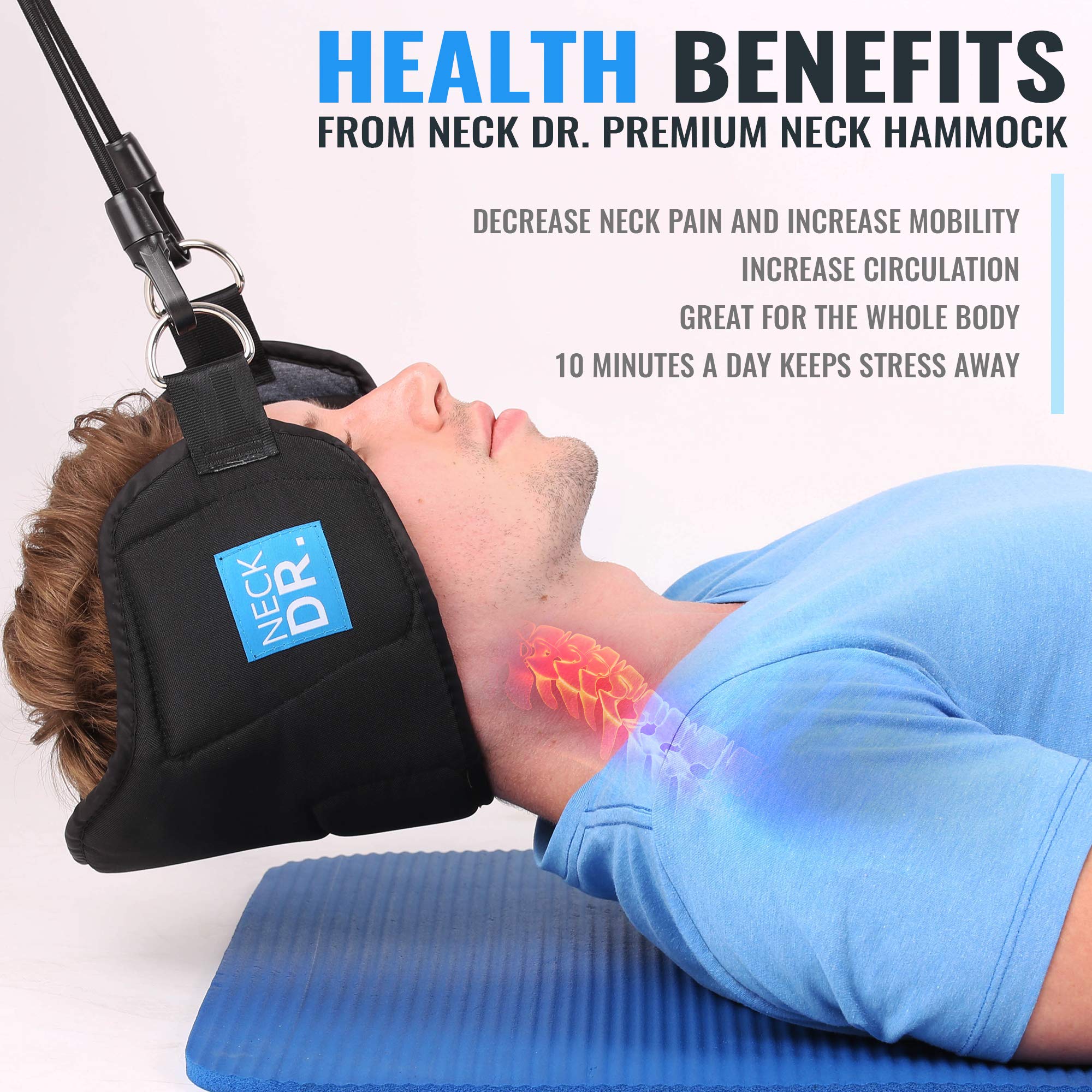 NECK DR. Premium Neck Hammock/Portable Traction Device Neck Comfort