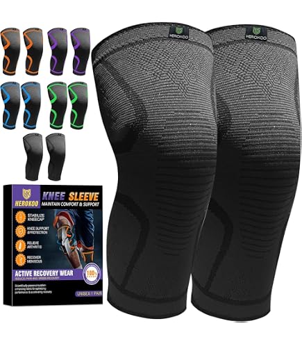 Amazon.com: PX Compression Knee Brace for Women & Men, 2 Pack Knee