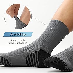 BAMBOO COOL Men's Crew Socks Athletic Running