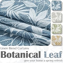 jinchan Linen Valance Kitchen Curtain for Windows