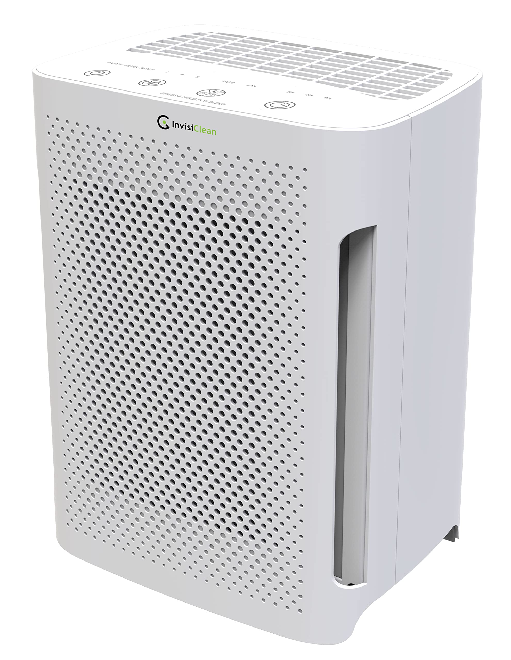 Air Purifier for Bedroom - Perfect Air Purifier for Dorm Room - Air Filter for Pets & Baby Room - 5-in-1 H13 TRUE HEPA Filter/Ionizer/Carbon/Prefilter/UV Light - InvisiClean Mini Aura