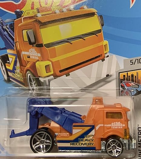 Amazon Hot Wheels ホットウィール Heavy Hitcher レッカー車 オレンジ 129 ミニカー ダイキャストカー おもちゃ