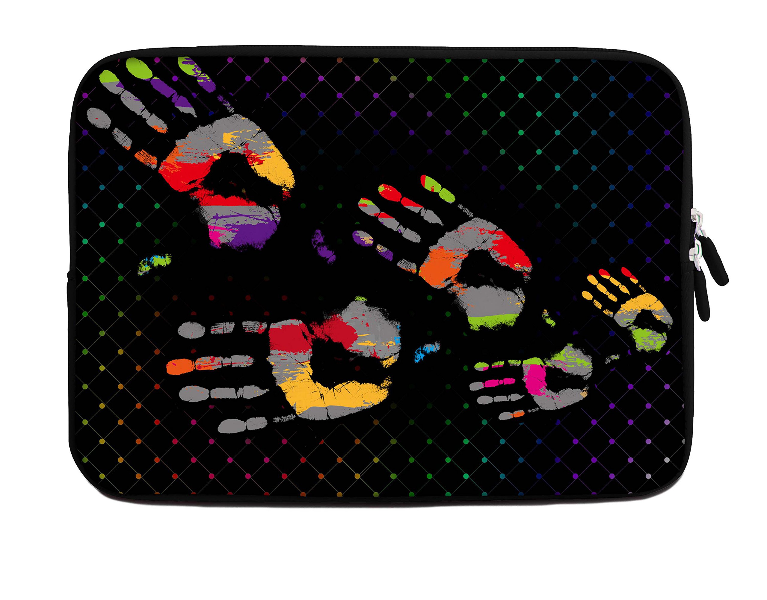10" Inches Design Laptop Notebook Sleeve Soft Case Bag With Colored zipper