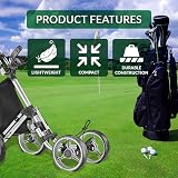 Caddytek Explorer V8 Golf Push Cart Unisex Silver 2-Stage Fold view 3