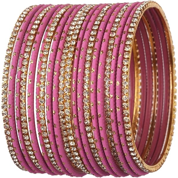 Touchstone 2 Docenas De Pulseras De La Colección India Bollywood De Aleación De Metal Texturizado, Joyería Especial De Gran Tamaño, Juego De Pulseras De 24 Pulgadas, Tono Dorado Para Mujer, Sin Gemas