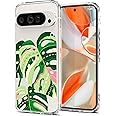 Spigen Ultra Hybrid Designed for Pixel 9 Pro XL Case (2024) [Anti-Yellowing], [Military-Grade Protection] - Monstera Leaves