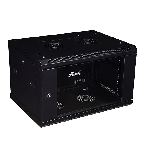 Rosewill Professional 6U Wall mount Cabinet Enclosure 19-Inch Server ...