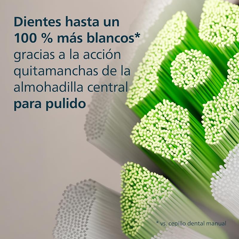 Sonicare W2 Optimal White, cabeças de escova de dentes originais de substituição, pretas, pack de 8, HX6068/88