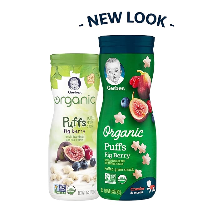 gerber organic puffs fig berry