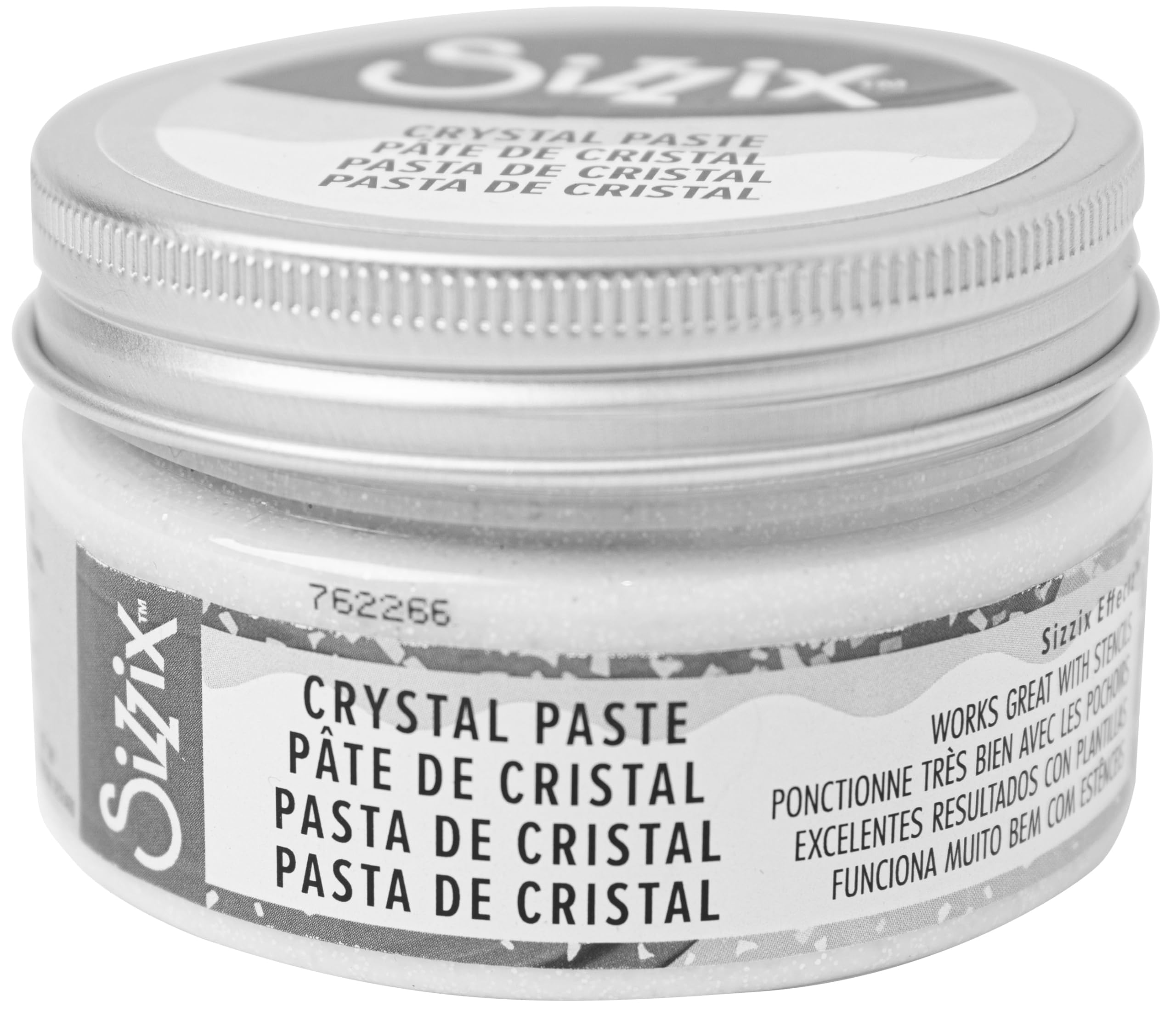Sizzix Effectz-Crystal Paste, 100ml, 665453, One Size, Silver