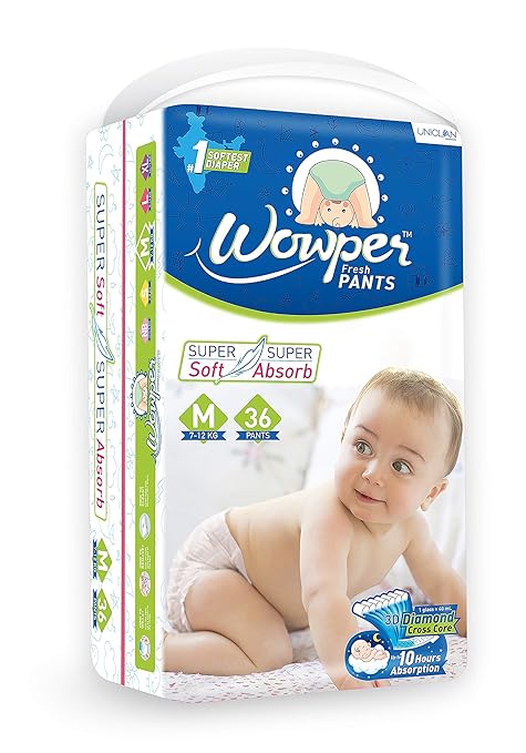 Buy Wowper Fresh Pants Diapers – Medium 