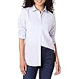 Amazon Essentials Women's Classic-Fit Long-Sleeve Button-Down Poplin Shirt