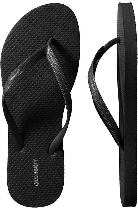 black old navy flip flops