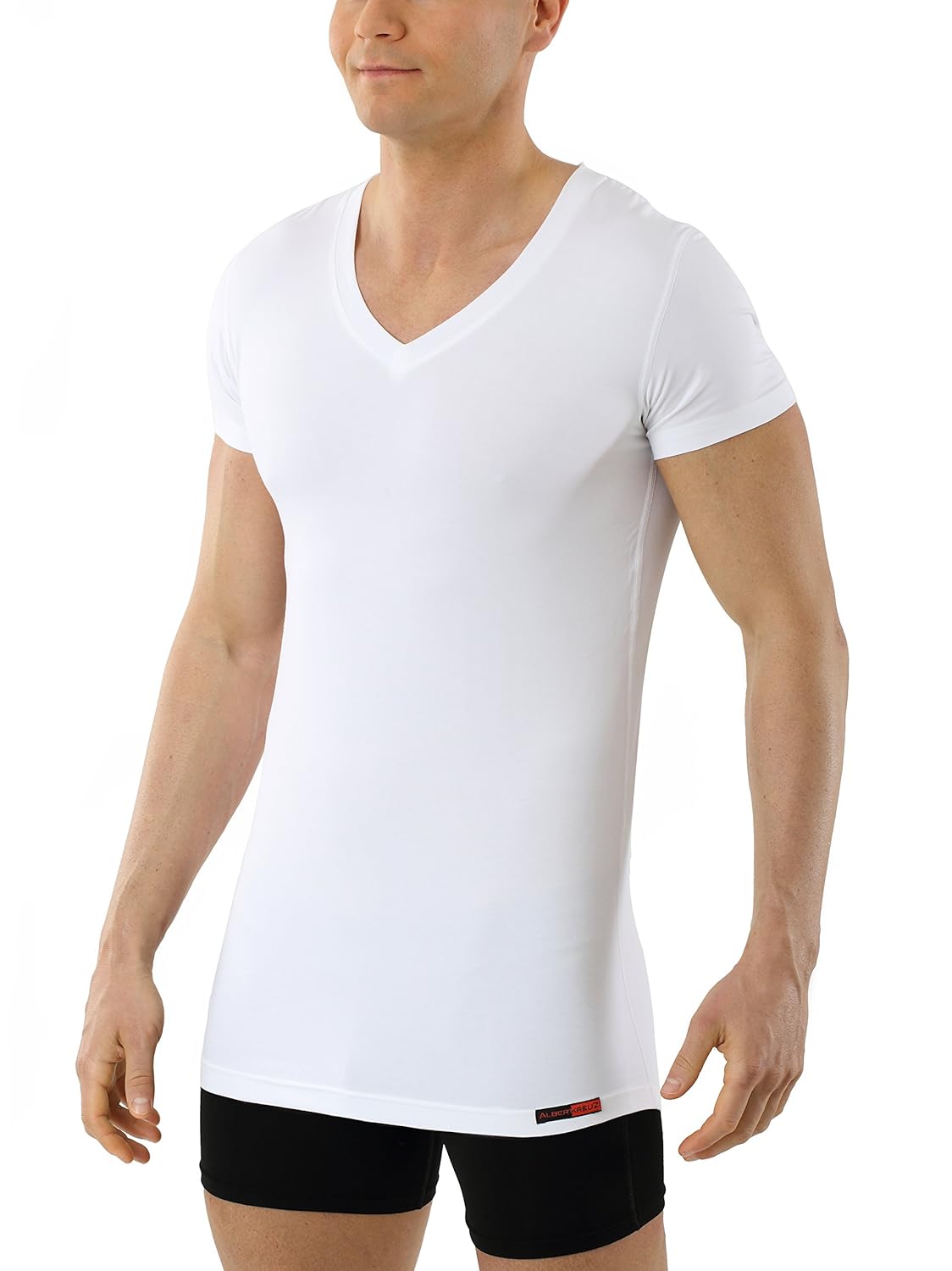 camiseta interior hombre algodon