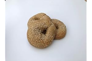 LC FOODS Low Carb Foods NY Style Sesame Seed Bagels (3 Pack) | High Protein High Fiber | 100% All-natural Ingredients | No Sugar Diabetic Friendly | Maltitol & Artificial Sweetener Free | 3 Pack 11.85 oz