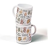 DOTAIN Boho Mental Health Awareness Daily Reminder Inspirational Quotes Coffee Mug Ceramic Cup(11oz),Double Side Printed,Boho Positive Quotes Daily Reminder Mug Gifts For Women Teenage Girls