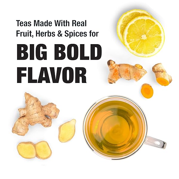 TIESTA TEA – LEMON GINGER TURMERIC, LOOSE LEAF, LEMON GINGER HERBAL TEA, PREMIUM NON-CAFFEINATED HERBAL BLEND, MAKE HOT OR ICED & BREWS UP TO 200 CUPS, 16 OUNCE RESEALABLE BULK POUCH