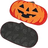 FEBSNOW Fall Pumpkin Rug, Non Slip Halloween Bath Mat | 19.7