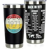 DECZHIYU 55th Birthday Gifts for Women Men - 1971 55th Birthday Decorations Gifts Ideas for Her Him - 55 Year Old Birthday Gift for Men Women Turning 55 Gift Ideas - 20oz Stainless Steel Tumbler